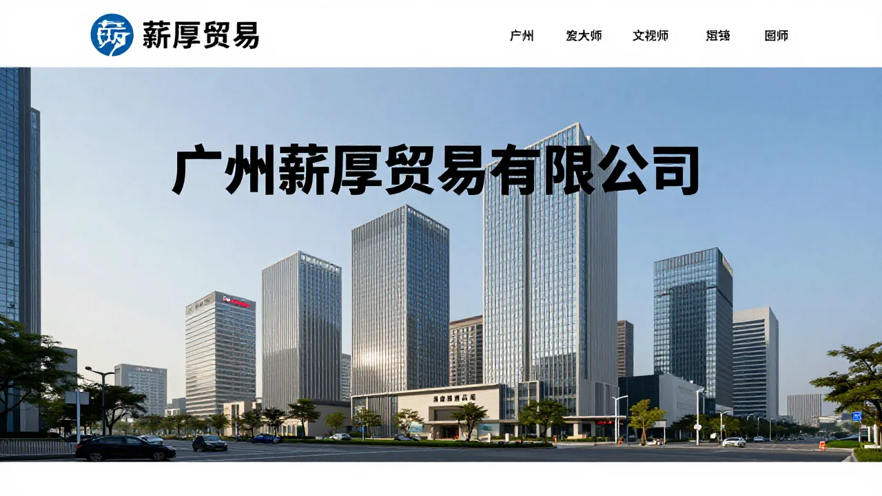 广州薪厚贸易有限公司 首页主视觉